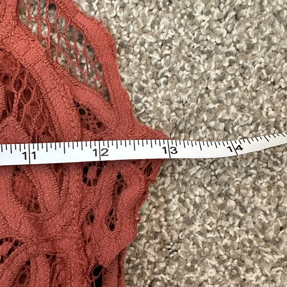 Free People FP One Adella Slip Dress Women’s Large Rust Orange Festival Boho - Picture 12 of 15